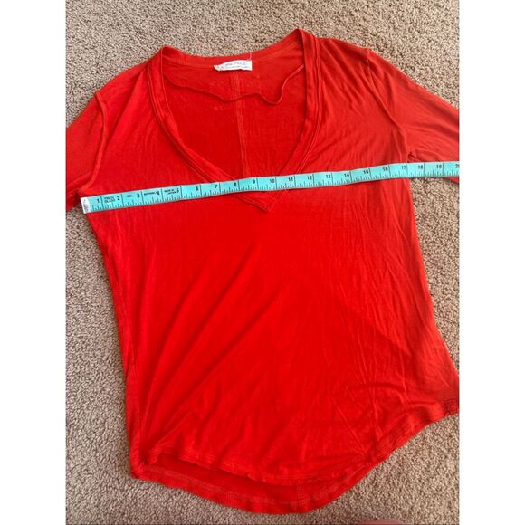 Free People Moon Dance V-Neck Long Sleeve Tee - Picture 7 of 8